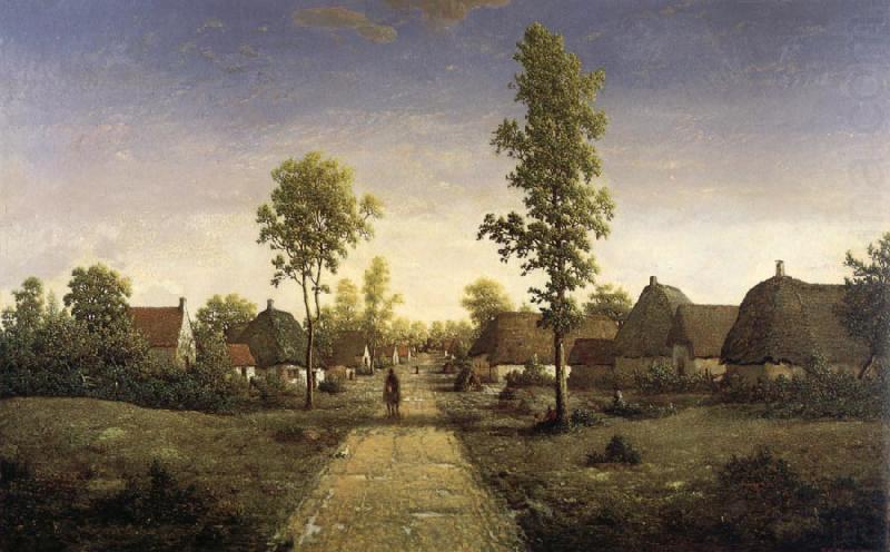 The village of becquigny, Pierre etienne theodore rousseau